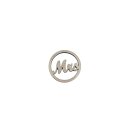 Streudekoration aus Holz ,, Mrs" ca.3 cm