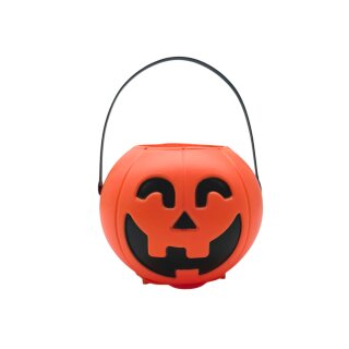 Deko LED-Eimer ,,Kürbis" ca.26 cm