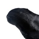 Kunstfell-Teppich Schwarz ca. 47 cm