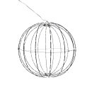 LED Ball Metall Schwarz 272 LEDs Warmweiß Ø...