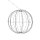 LED Ball Metall Schwarz 272 LEDs Warmweiß Ø  ca. 50 cm