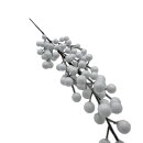 Künstlicher Beerenzweig Weiß ca. 76 cm