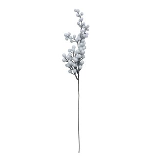 Künstlicher Beerenzweig Weiß ca. 59 cm