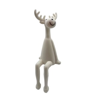 Elch Bruno-Kantenhocker Creme ca. 56 cm