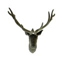 Hirschkopf zum Hängen Moosgrün ca. 56 cm