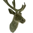 Hirschkopf zum Hängen Moosgrün ca. 56 cm