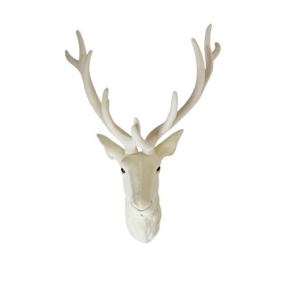 Hirschkopf zum Hängen Creme ca. 56 cm