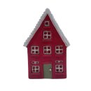Haus aus Ton Rot ca. 30 cm