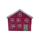Haus aus Ton Rot ca. 28 cm