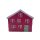 Haus aus Ton Rot ca. 28 cm