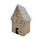 Haus aus Ton Beige ca. 30 cm