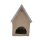 Haus aus Ton Beige ca. 30 cm