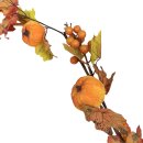 Herbstliche Deko Girlande mit Laub, Kürbissen und Beeren  ca. 170 cm
