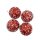 Bruchfeste Christbaumkugeln 4er Set Rot/Weiß  Ø ca. 8 cm