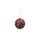 Bruchfeste Christbaumkugeln 4er Set Rot/Weiß  Ø ca. 8 cm