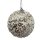 Bruchfeste Christbaumkugeln 4er Set Goldt/Weiß  Ø ca. 8 cm