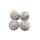 Bruchfeste Christbaumkugeln 4er Set Goldt/Weiß  Ø ca. 8 cm