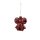 Edler Glas Christbaumschmuck Schleife Rot/Gold ca. 10 cm