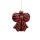 Edler Glas Christbaumschmuck Schleife Rot/Gold ca. 10 cm