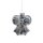 Edler Glas Christbaumschmuck Schleife Silber ca. 10 cm