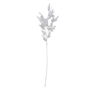 Eukalyptus Zweig Weiß/Glitzer ca. 76 cm