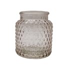 Glas Windlicht Braun ca. 10,5 cm