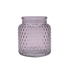 Glas Windlicht Rosa ca. 10,5 cm