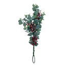 Künstlicher Eukalyptuszweig mit Beeren Grün/Rot...
