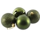 Bruchfeste Weihnachtskugeln im 10er Set Grün Ø ca. 6 cm