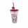 Weihnachtlicher Trinkbecher  " Weihnachtsmann " Rot/Klar ca. 400 ml