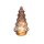 LED Glas Tannenbaum Braun ca. 18 cm