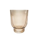 Glas Windlicht Braun ca. 12 cm