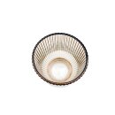 Glas Windlicht Braun ca. 12 cm