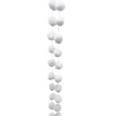 Schneeball Girlande  Weiß ca. 180 cm