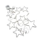 Lichtervorhang mit Sternchen 136 LED ca. 120 cm