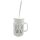 Weihnachtliches Trinkglas mit Strohhalm " LET IT SNOW " Weiß 450 ml