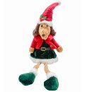 Kantenhocker Weihnachts-Dackel Frau Rot/Grün/Braun...
