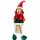 Kantenhocker Weihnachts-Dackel Frau Rot/Grün/Braun ca. 60 cm