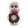 LED Schneemann "Blinzel-Auge" Weiß/Rot/Grün ca. 36 cm