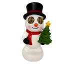 LED Schneemann "Blinzel-Auge" ca. 20 cm