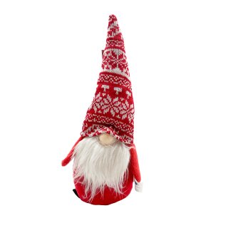 Niedlicher Wichtel Rot/Weiß ca.33 cm