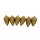 Kunststoff Weihnachtsschmuck "Zapfen" 6er Set Gold ca. 8 cm