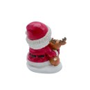 LED Weihnachtsmann "Blinzel-Auge" Weiß/Rot ca. 15,5 cm