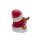 LED Weihnachtsmann "Blinzel-Auge" Weiß/Rot ca. 15,5 cm