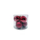 Glas Christbaumkugeln im 6er Set Rot Ø ca. 8 cm