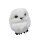 Fell Schneeeule mit Klammer Weiß ca. 10 cm