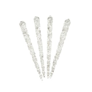 Christbaumschmuck Eiszapfen im 4er Set Klar ca. 15 cm