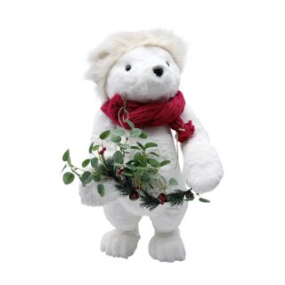 Singender Weihnachts- Eisbär mit Bewegung ca. 63 cm