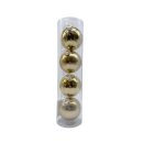 Glas Christbaumkugeln im 4er Set Gold Ø ca. 10 cm