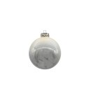 Glas Christbaumkugeln im 4er Set Creme Ø ca. 10 cm